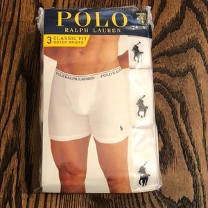 New Set of 3 Polo Boxer Briefs Size Medium